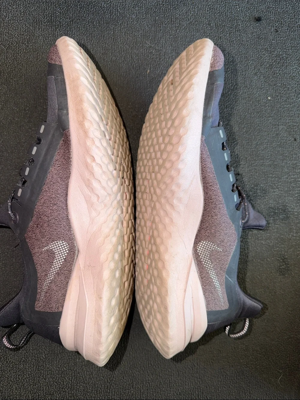 Nike Black and Pink Trail-Style Athletic Shoes